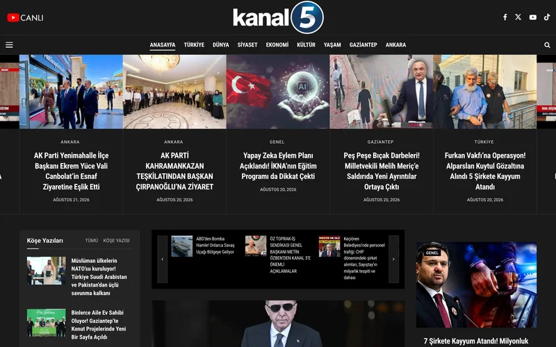 Kanal 5 haber portalı