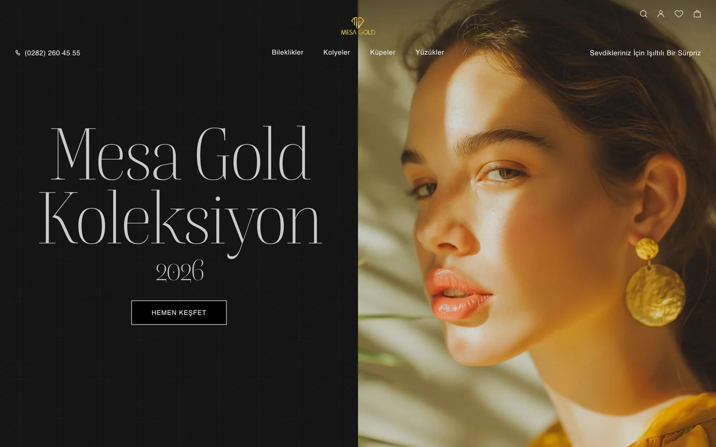 Mesa Gold kuyum e-ticaret sitesi